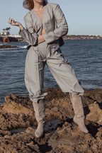 Conjunto de traje con blazer y pantalones