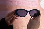 Gafas de sol estilo cat-eye negras