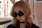 Gafas de sol estilo cat-eye negras