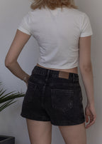 Vintage Denim Mini Skirt Shorts