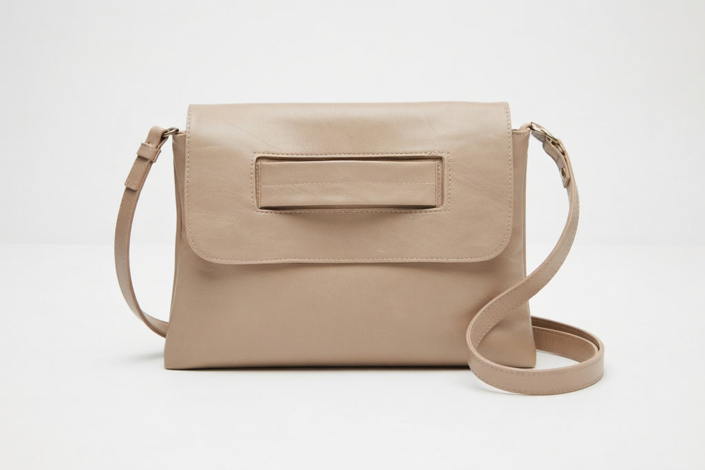 Clutch bag with shoulder strap