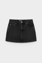 Vintage Denim Mini Skirt Shorts