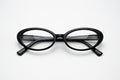 Vintage style oval full-rim glasses