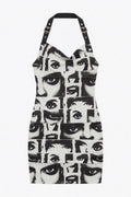 Printed Halterneck Bodycon Dress