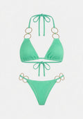 Bikini Clásico con Anillos Dorados