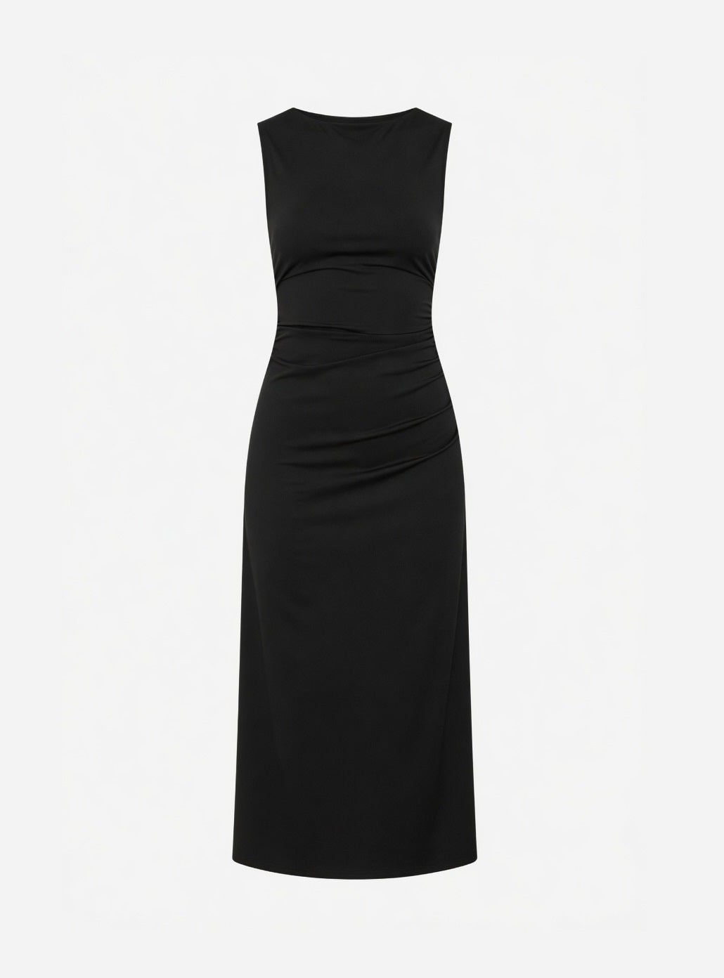 Black Bodycon Midi Dress from Natty Polly