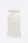 Sequined Knit Dress with Open Back